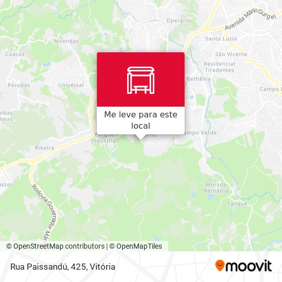 Rua Paissandú, 425 mapa