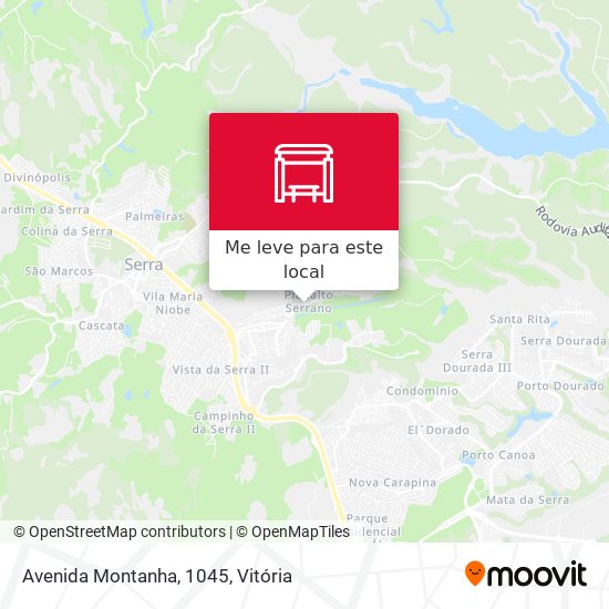 Avenida Montanha, 1045 mapa
