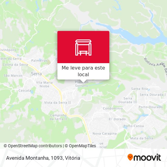 Avenida Montanha, 1093 mapa