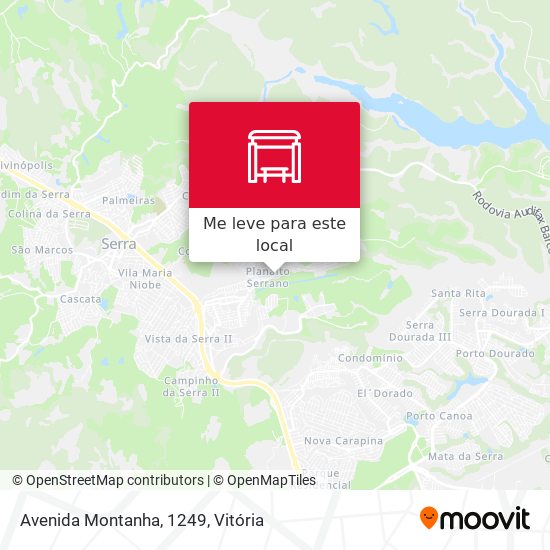 Avenida Montanha, 1249 mapa