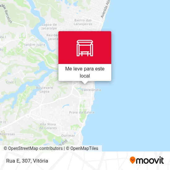 Rua E, 307 mapa