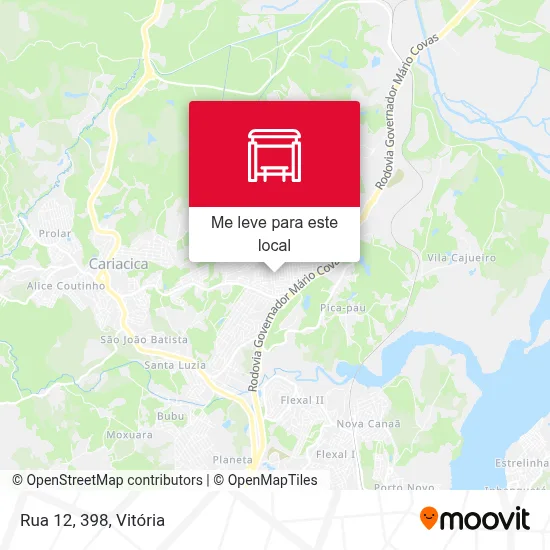 Rua 12, 398 mapa