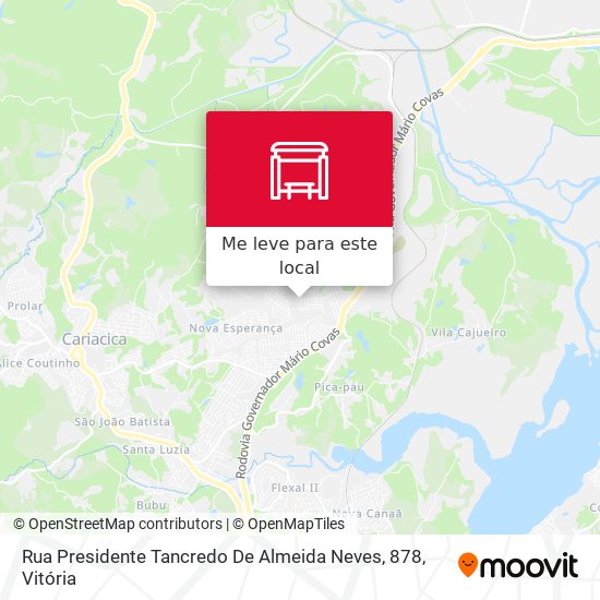 Rua Presidente Tancredo De Almeida Neves, 878 mapa