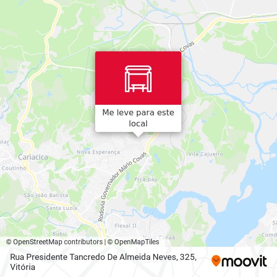 Rua Presidente Tancredo De Almeida Neves, 325 mapa