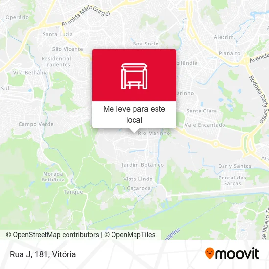 Rua J, 181 mapa
