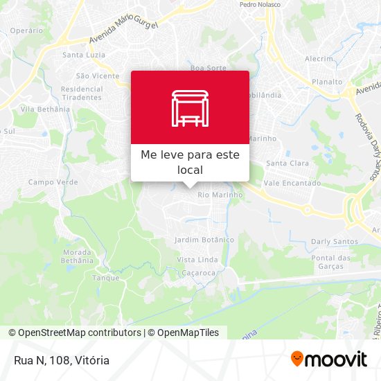 Rua N, 108 mapa