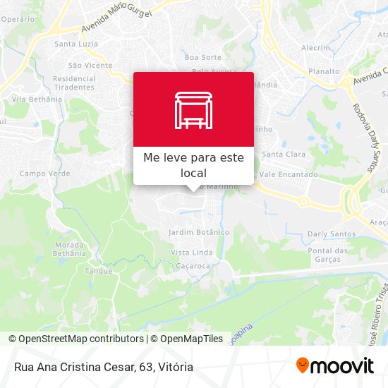 Rua Ana Cristina Cesar, 63 mapa