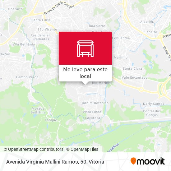 Avenida Virgínia Mallini Ramos, 50 mapa