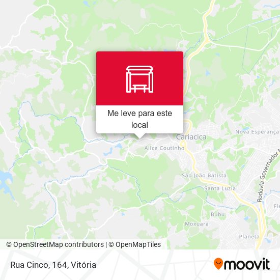 Rua Cinco, 164 mapa