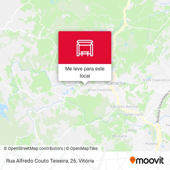 Rua Alfredo Couto Teixeira, 26 mapa