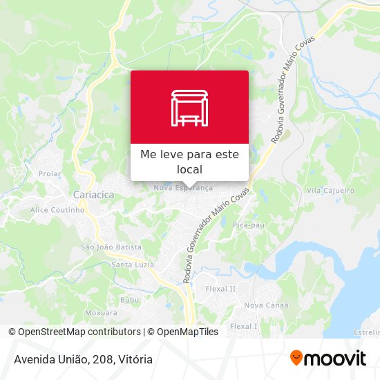 Avenida União, 208 mapa