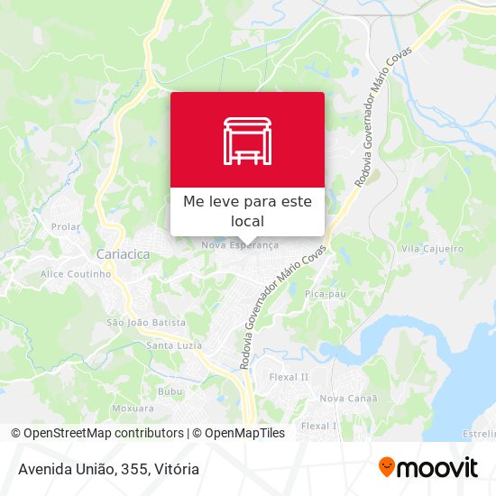 Avenida União, 355 mapa