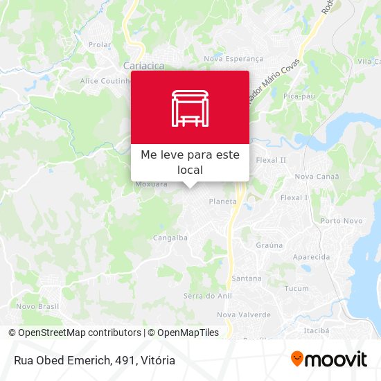 Rua Obed Emerich, 491 mapa