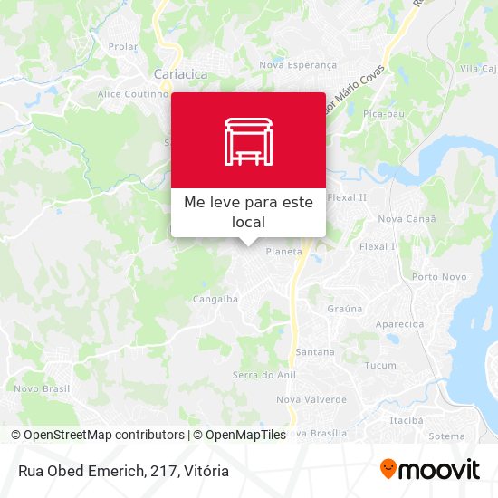 Rua Obed Emerich, 217 mapa