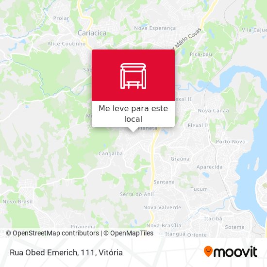 Rua Obed Emerich, 111 mapa