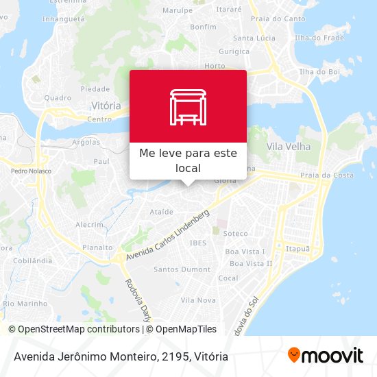 Avenida Jerônimo Monteiro, 2195 mapa