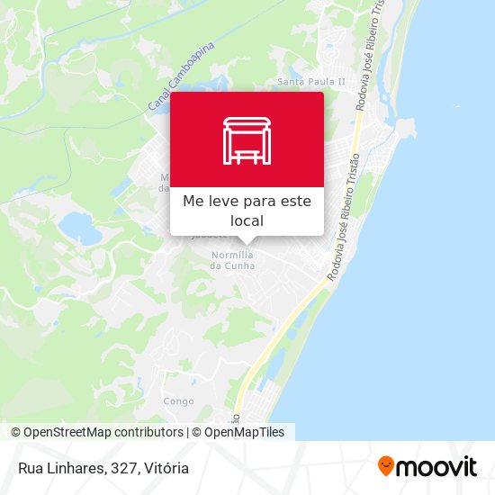 Rua Linhares, 327 mapa