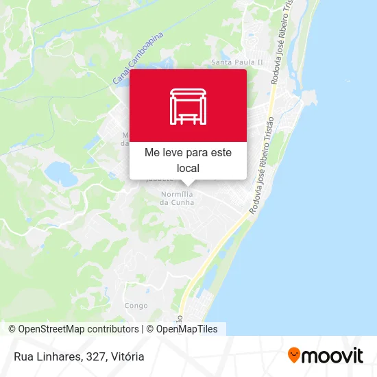 Rua Linhares, 327 mapa