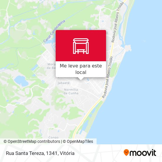 Rua Santa Tereza, 1341 mapa
