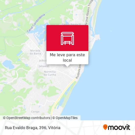 Rua Evaldo Braga, 396 mapa