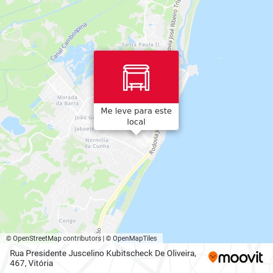 Rua Presidente Juscelino Kubitscheck De Oliveira, 467 mapa