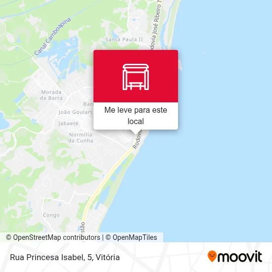 Rua Princesa Isabel, 5 mapa
