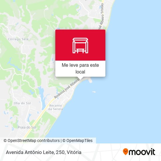 Avenida Antônio Leite, 250 mapa
