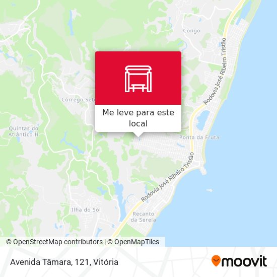 Avenida Tâmara, 121 mapa