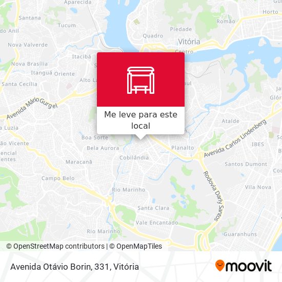 Avenida Otávio Borin, 331 mapa