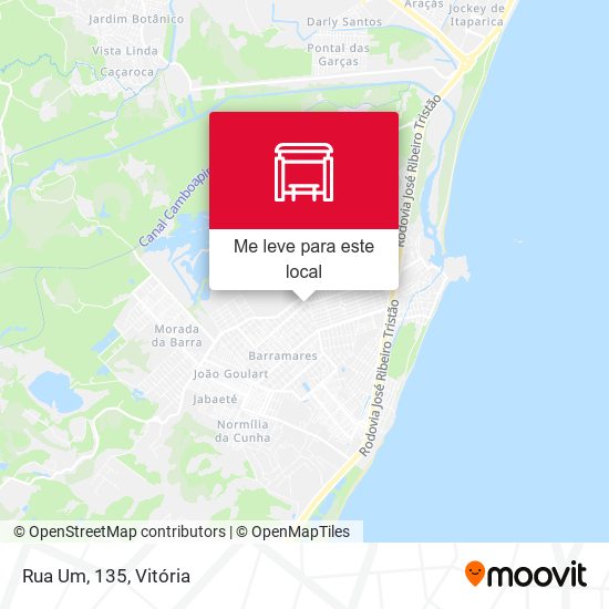 Rua Um, 135 mapa