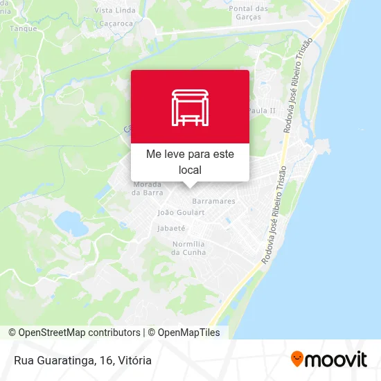 Rua Guaratinga, 16 mapa