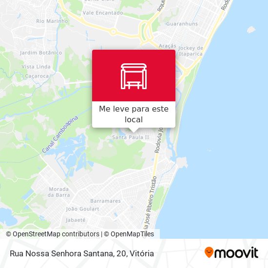Rua Nossa Senhora Santana, 20 mapa