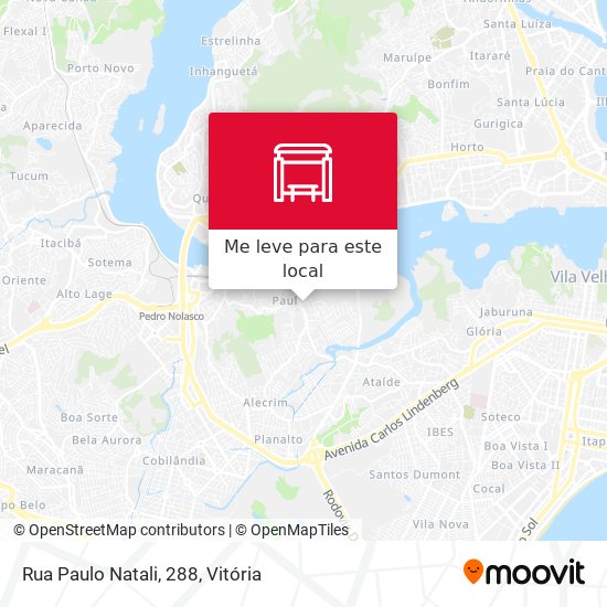 Rua Paulo Natali, 288 mapa
