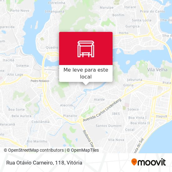 Rua Otávio Carneiro, 118 mapa