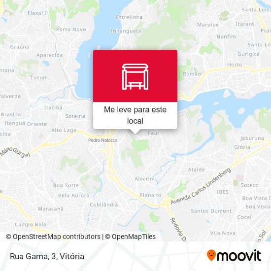 Rua Gama, 3 mapa