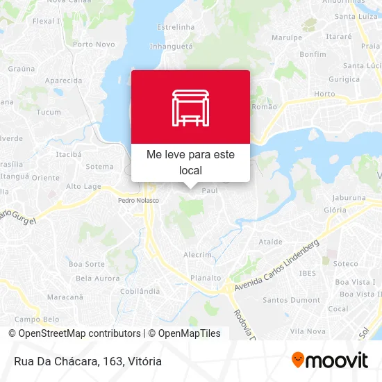 Rua Da Chácara, 163 mapa