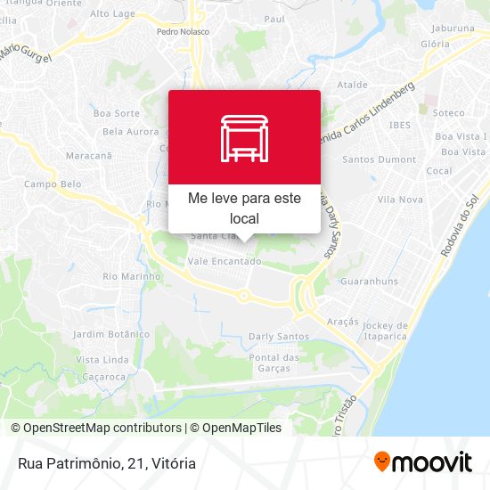 Rua Patrimônio, 21 mapa