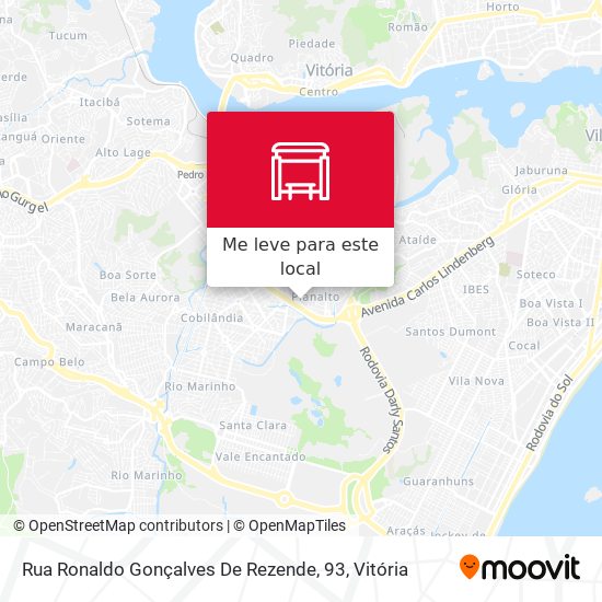 Rua Ronaldo Gonçalves De Rezende, 93 mapa