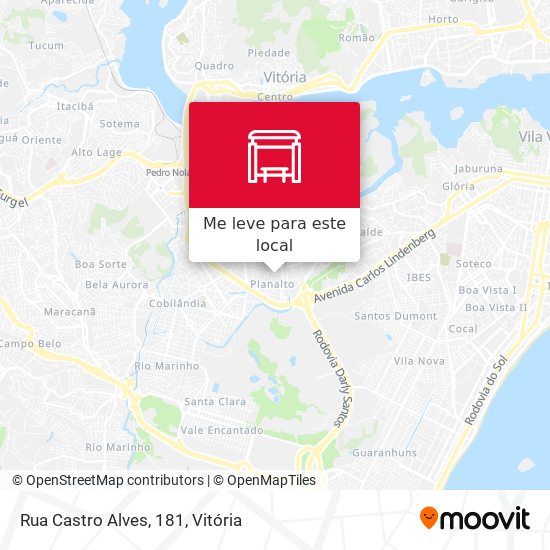 Rua Castro Alves, 181 mapa