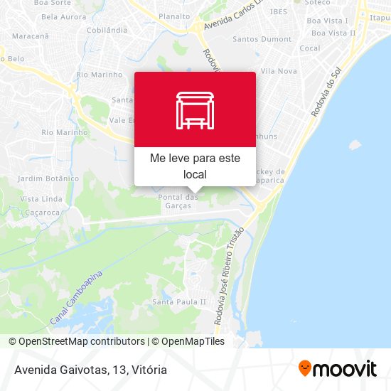Avenida Gaivotas, 13 mapa