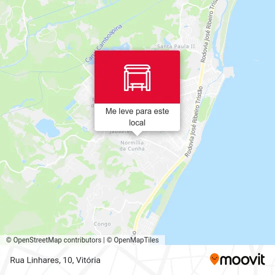 Rua Linhares, 10 mapa