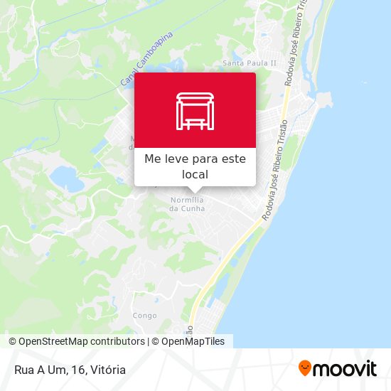 Rua A Um, 16 mapa