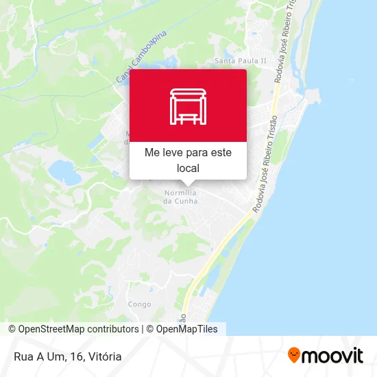 Rua A Um, 16 mapa