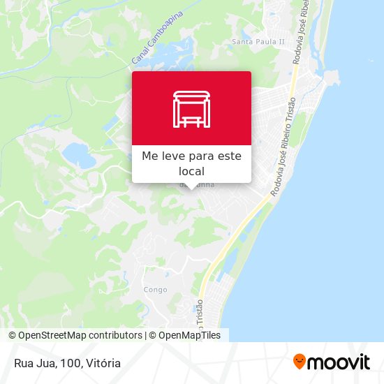 Rua Jua, 100 mapa