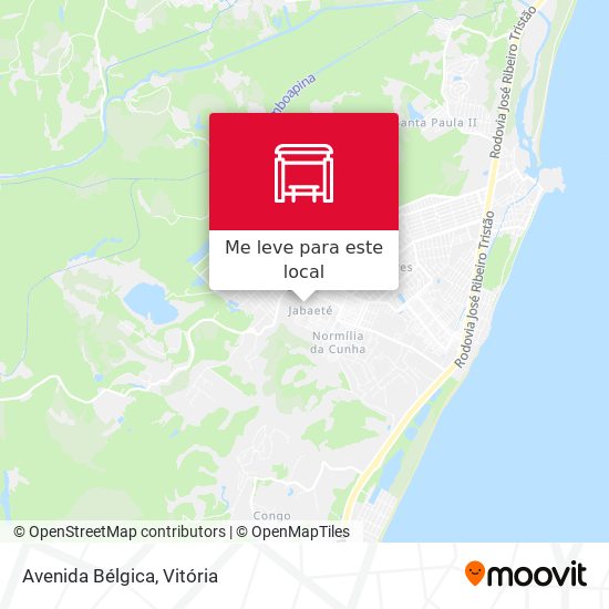 Avenida Bélgica mapa