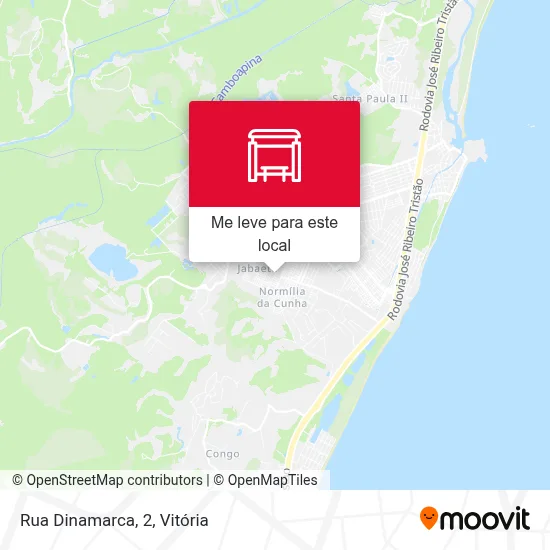Rua Dinamarca, 2 mapa
