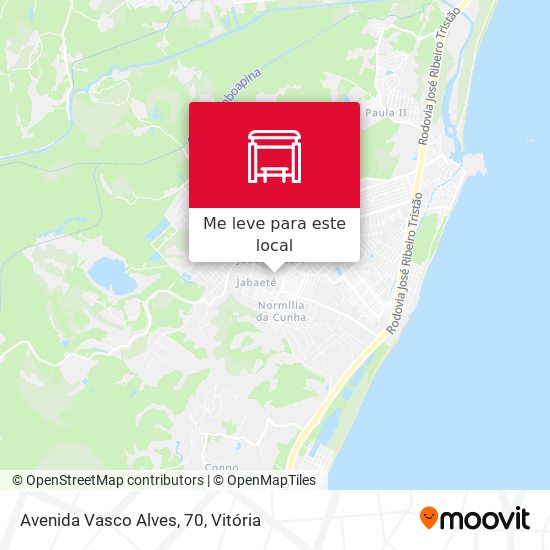 Avenida Vasco Alves, 70 mapa