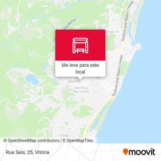 Rua Seis, 25 mapa