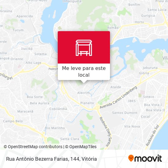 Rua Antônio Bezerra Farias, 144 mapa