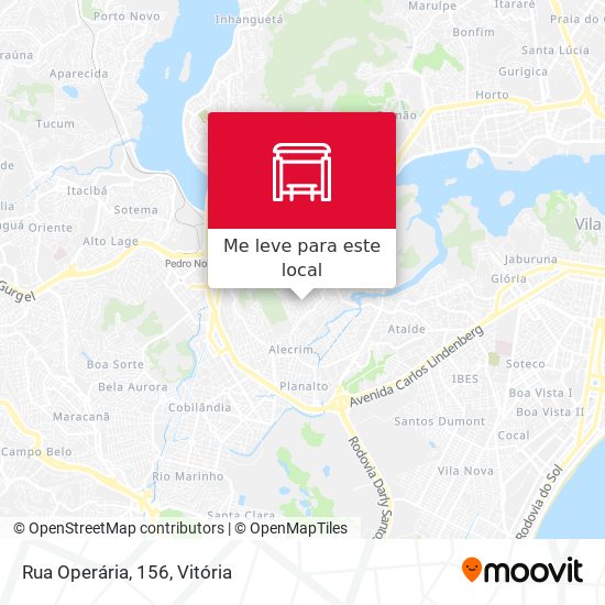 Rua Operária, 156 mapa